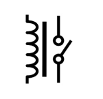 Electrical and Electronics Symbol - SPST Relay